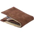 Baborry Men Wallets Thin Wallet with Coin Bag Zipper New Design Dollar Slim Money Clip Purse Mens Small Wallet. 