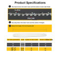 8 Inch Chainsaw Blade 1/4" Pitch .043" 45 Drive Link Electric Saw Chainsaw Guide Bar And Saw Chain Set Rechargeable Tools. 