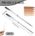 1PCS Makeup Spatula, Stainless Steel Foundation Spatula, Makeup Stirring Rod Tool for Nail Art Face Makeup, 6.4Inch. 