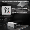 New model Car Inverter for Starlink Mini 12V-36V to 36V 5A with Bluetooth Automatic Switching Power Supply Suitable for RV Cars.