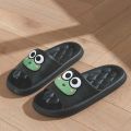 Couple Slippers Funny Animal Flog Slippers Female Comfort Breathable EVA Slides Indoor Bathroom Waterproof Slippers. 