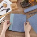 39.4x16.9 Inch Book Binding Cloth Marine Blue Bookcover Fabric Surface with Paper Backed Book Cloth DIY Book Cloth Protective.