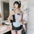 Black Maid dress sexy lace maid dress nightwear sexy lingerie nightwear see through sleepwear cheap husband pajamas sexy nightwear. 