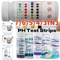 3/4/5/6/7 in 1 Swimming Pool PH Test Strips SPA Swimming Pool Water Tester Paper Hardness Tool for Chlorine Bromine Pool Acces. 
