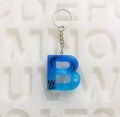 RESIN LETTER KEYCHAIN. 
