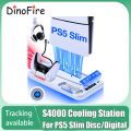 DinoFire S4000 For PS5 Slim Disc/Digital Fast gamepad Charging Cooling Stand Vertical Cooling Station For PS5. 