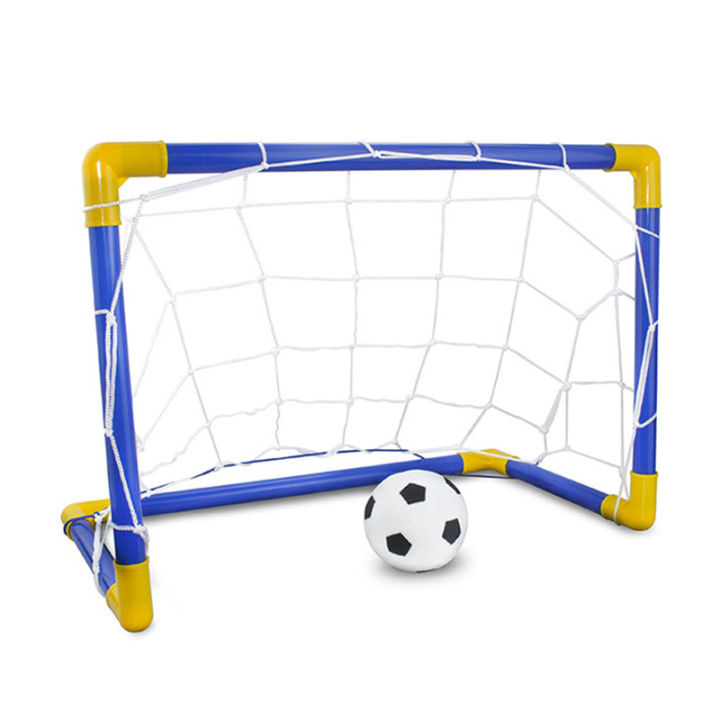 Mini Folding Soccer Goal Net Plastic Football Post Frame Set Indoor Outdoor Inflatable Sport Toys For Kids Team Games