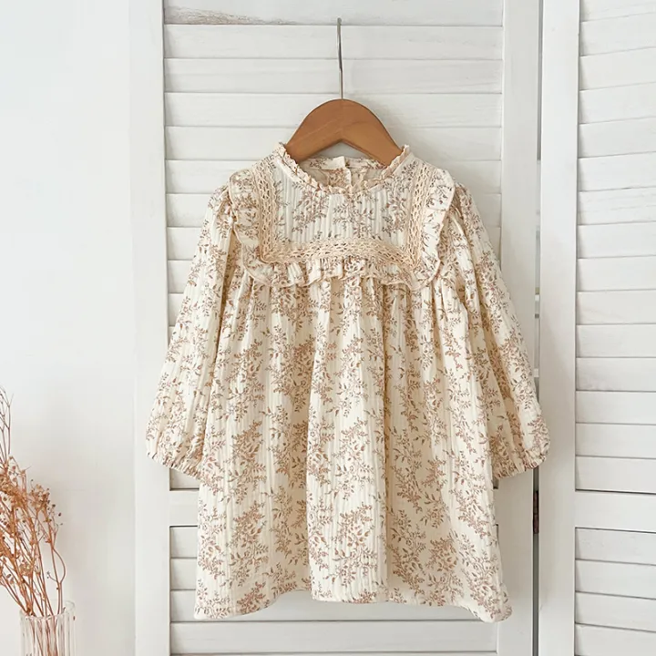 New%20Sisters%20Dress%20Infant%20Baby%20Girls%20Lace%20Collar%20Dress%20Rompers%20Kids%20Girls%20Vintage%20Flowers%20Princess%20Dress%20Family%20Clothes%20Rompers%20-%20Image%205