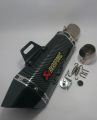 Akrapovic exhaust available in black colour  with db killer, Chinese imported, Universal product. 