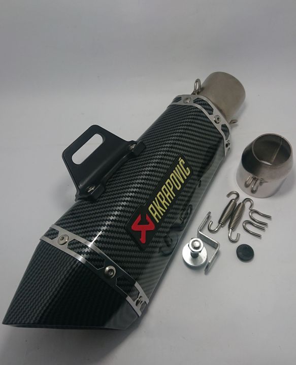Akrapovic exhaust available in black colour  with db killer, Chinese imported, Universal product