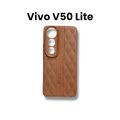 Vivo V50 Lite 4G / 5G Cover Soft Premium Matte Silicone Leather Texture Case with Camera Protection. 