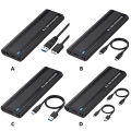 Solid-State Drive Enclosure 10Gbps M.2 NVMe SSD Enclosure Adapter Tool Free for Hard Drive Accessories. 