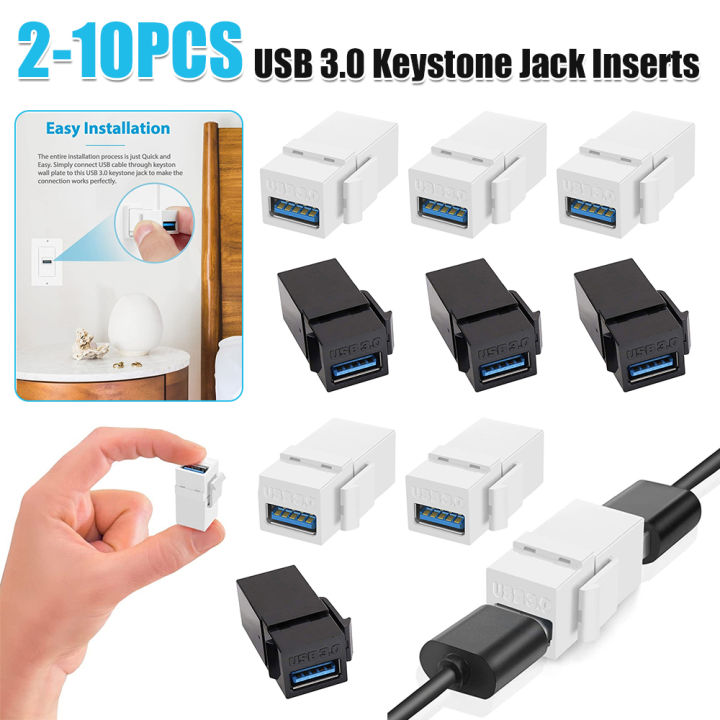 Usb Key Insert USB 3.0 Keystone Jack Inserts Connect Equipment with USB Port USB To ...