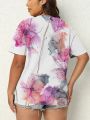 CLOOCL Pretty Floral Women T-shirts Flowers Art draw 3D Printed Short Sleeve Shirts Plus Size Summer Casual Streetwear.