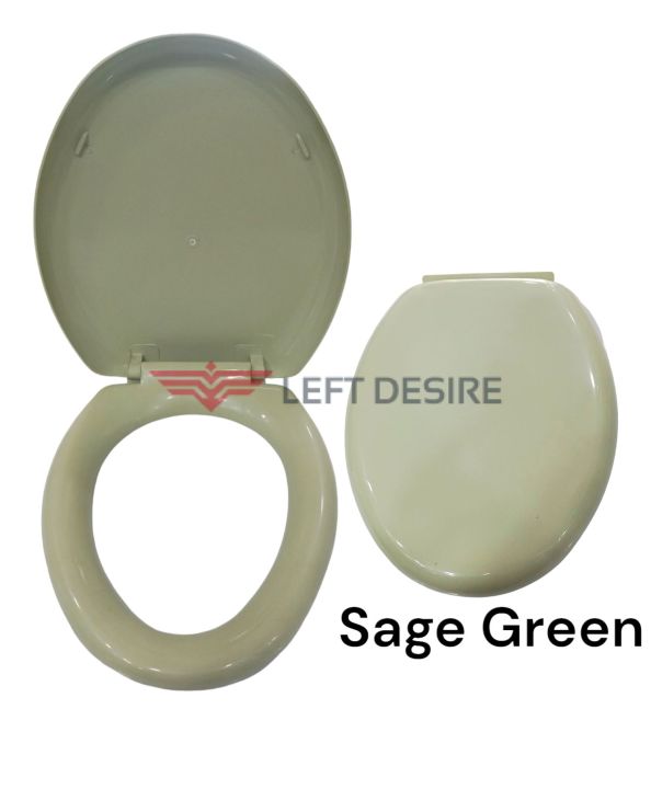 Commode Seat Cover/Toilet Seat Cover, Sage Green Color