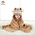 Animal Baby Bathrobe Quick Absorbent Soft Hooded Warm Coral Velvet Bathrobe Sleeping Robe Darling Cuddle Bath for Many Scenes. 