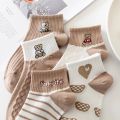 5/10 Pairs Socks Sets Women Elegant Retro Polyester Cotton Low Tube Women Socks Breathable Japanese Style Casual Cotton Sock. 