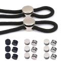 6Pcs Metal Cord Locks Double Hole Spring Toggle Stopper Zinc Alloy Shoelace Locks Fastener Clip For Athletic Casual Shoes. 