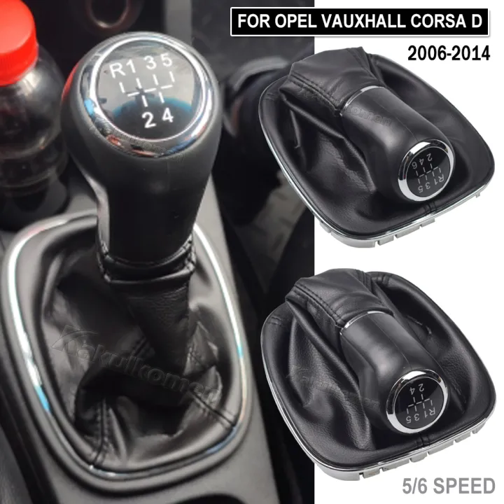 For%20Opel/Vauxhall%20Corsa%20D%202006%202007%202008%202009%202010%202011%202012%202013%202014%20Gear%20Shift%20Knob%20Lever%20Stick%20Gaitor%20Boot%20Cover%20Frame%20Case%20-%20Image%203