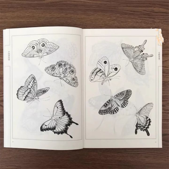 Adult%20Coloring%20Book%2094%20Pages%20Hundred%20Butterflies%20Chinese%20Line%20Drawing%20Collection%20Stress%20Relief%20And%20Relaxation%20Art%20Painting%20Book%20-%20Image%203