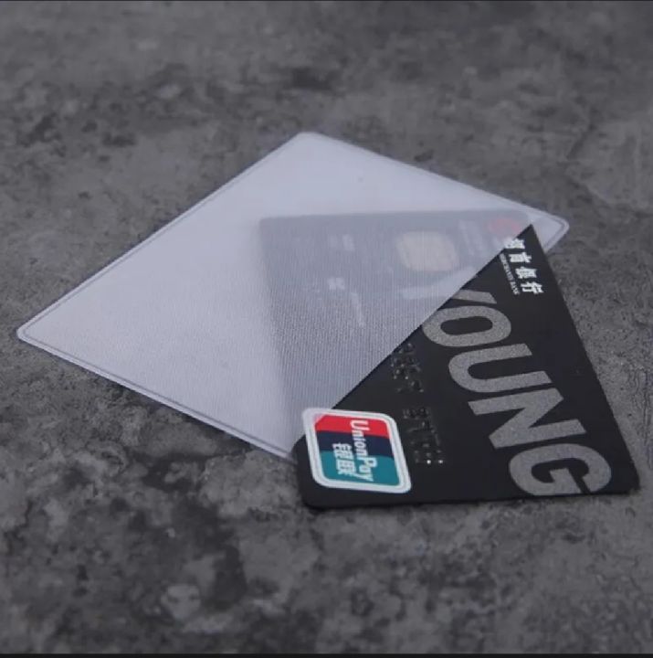 5%20Pcs%20Transparent%20PVC%20Card%20Holder,%20Safe%20from%20Damage/Scratch%20-%20Image%204