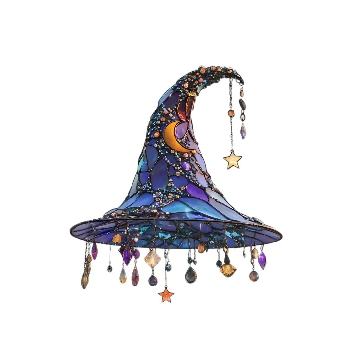 %E2%80%8CHalloween%20Witch%20Hat%20Ornament%20Blue%20Acrylic%20Hanging%20Decor%20Glow%20in%20the%20Dark%20Party%20Supplies%20Moon%20Star%20Charm%20Spooky%20Home%20Decoration%20-%20Image%205