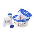 Modern Pure Plastic High Quality Bathroom Set. 