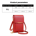 Women Bags Soft Leather Wallets Touch Screen Cell Phone Purse Crossbody Shoulder Strap HandbagFor Female Cheap Womens Bags.