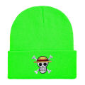Anime Knited Hats Cosplay Adult Unisex Cap Cartoon Lufy Anime Peripheral Fashion Warm Beanie Hat Skull Embroidery Hood.