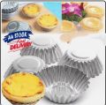 Egg Tart Mould 10Pcs Mini Aluminum Tart Pans Egg Tarts Baking Molds for Cupcakes,Muffins,Cookies,Pies,Tart Tins,Pudding Baking Tools.