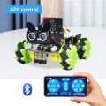 Keyestudio Micro bit 4WD Mecanum With Board Robot Car V2.0 With Python Language Programming System For Microbit Smart Car Kit. 