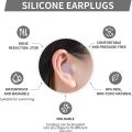 Soft Noise Cancelling Silicone Gel Earplugs for Sleeping Airplane Reusable Moldable Waterproof Swimming Ear Protection Ear Plugs. 