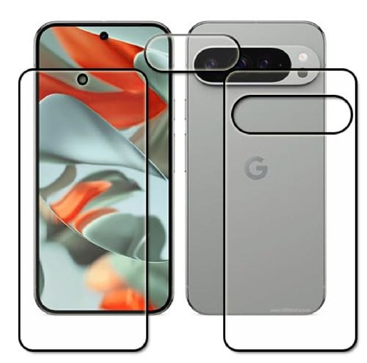 Google pixel 9 pro XL Front and back screen protector jelly hydrogel best quality jelly sheet oily and smooth ultra clear transparent jelly