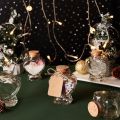 8 Pack 60ml Heart Shaped Candy Glass Jars Wedding Favor Jars Wish Drifting Bottle for Candy Spices Christmas Valentine's Day. 