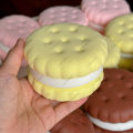 HOT! Squishy Simulated Cake Squeeze Toy Fidgets Toys Big Cookie Biscuit Slow Rising Anxiety Antistress Squishys  Adults Kids. 