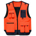 Outdoor Photography Workwear Vest Jackets Men Multi Pockets Fishing Vests Quality Leisure High Tech Male Work Waistcoat.