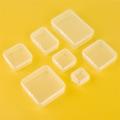 10pcs Plastic Box Rectangular Box Translucent Box Packing Box Storage Box Dustproof Solid Strong Jewelry Storage Case Container.