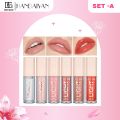 HANDAIYAN 6 PCS glossy Light moisturizing Lip Gloss-Set -A. 