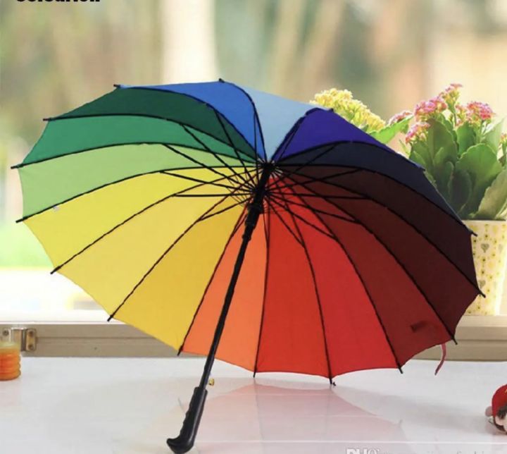24’’ Inch Fashionable Rainbow Umbrella-1p