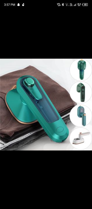 Portable iron for clothes for traveling