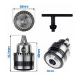 Mini Electric Drill Chuck Threaded  Clamp 0.6mm-6mm B10 Mount Taper Connector Rod Motor Shaft with Adapter Key Wrench Power Tool. 