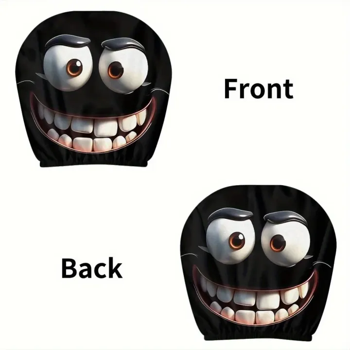 2pcs%20Smiley%20Face%20Printed%20Car%20Pillowcase%20Soft%20Comfortable%20Decorative%20Cushion%20Cover%20Auto%20Seat%20Headrest%20Washable%20Polyester%20Fabric%20-%20Image%205