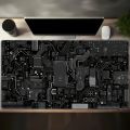 Black Circuit Board Pattern Mouse Pad Anti-Slip  Gaming Desk Mat Waterproof Computer Office Long Keyboard Pad. 