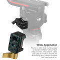NATO Clamp Quick Release NATO Rail Clamp W 1/4 3/8 Threaded Hole for ARRI Locating Pin Video Light Microphone Monitor Magic Arm. 