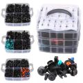 635PCS Plastic Fastener Kit Door Trim Panel Retainers Bumper Push Fasteners Fender Flare Grille Radiator Cover Retainer 45 Tools. 