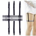 1 Pair Elastic Mens Shirt Stays Striped Suspenders Straps Anti-skid Belt Garters Nylon Adjustable Shirt Holders For Male.