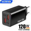 USB C Charger 120W GaN Multi Ports Fast Charging Phone Charger Adapter For iPhone 16    PD QC3.0 Wall Charger. 