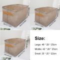 1pc Foldable Clothes and Miscellaneous Items Storage Box with Steel Frame Wardrobe Organization and Storage. 