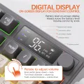 M96 Bluetooth Keyboard,2.4G Dual Mode Connection,Battery Digital Display,Multimedia Knob, Colourful Light,PC Notebook. 