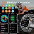 New 1400 mAh Battery Smartwatch Men IP68 Waterproof Flashlight Health Monitor Sports Call Smart Watch For iOS Android.
